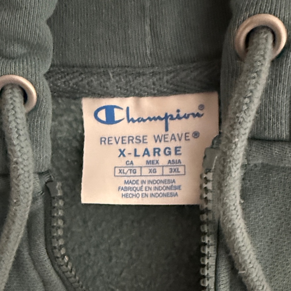 Champion Teal Reverse Weave Hoodie - Picture 2 of 5
